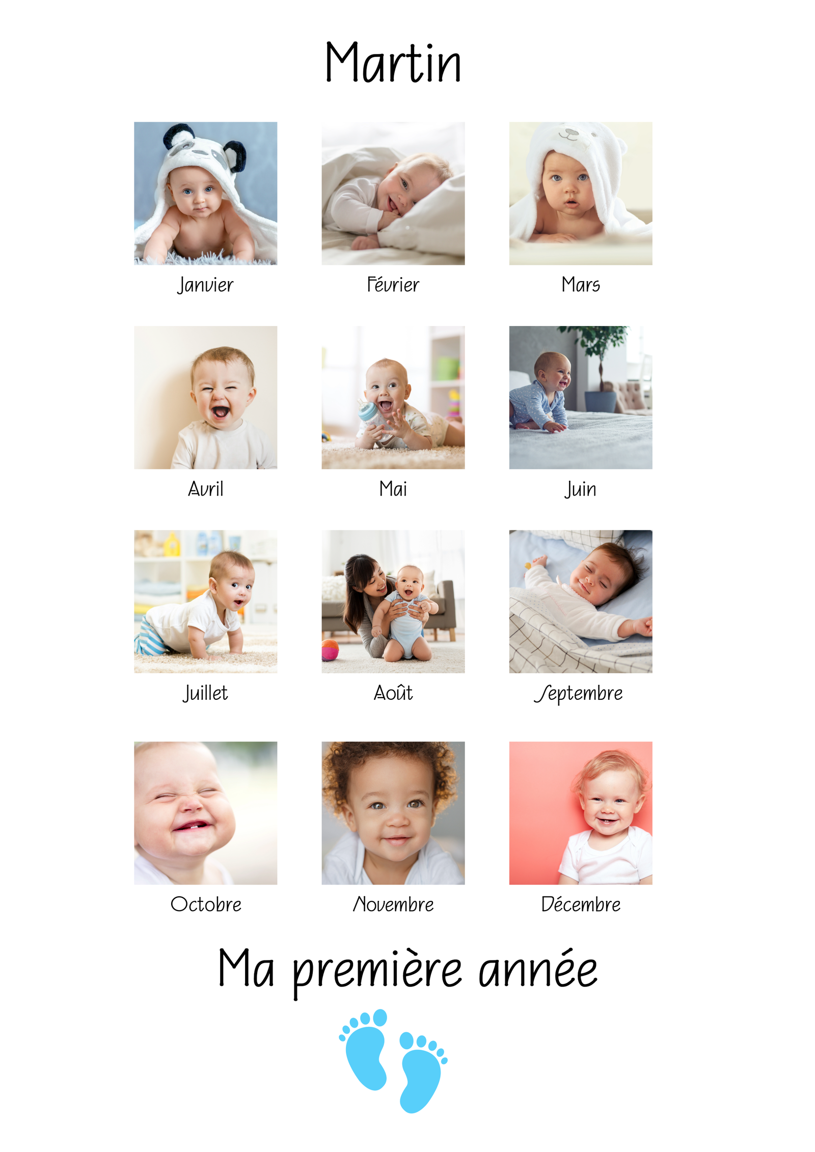 Modèle 14 - Ma première année version garçon